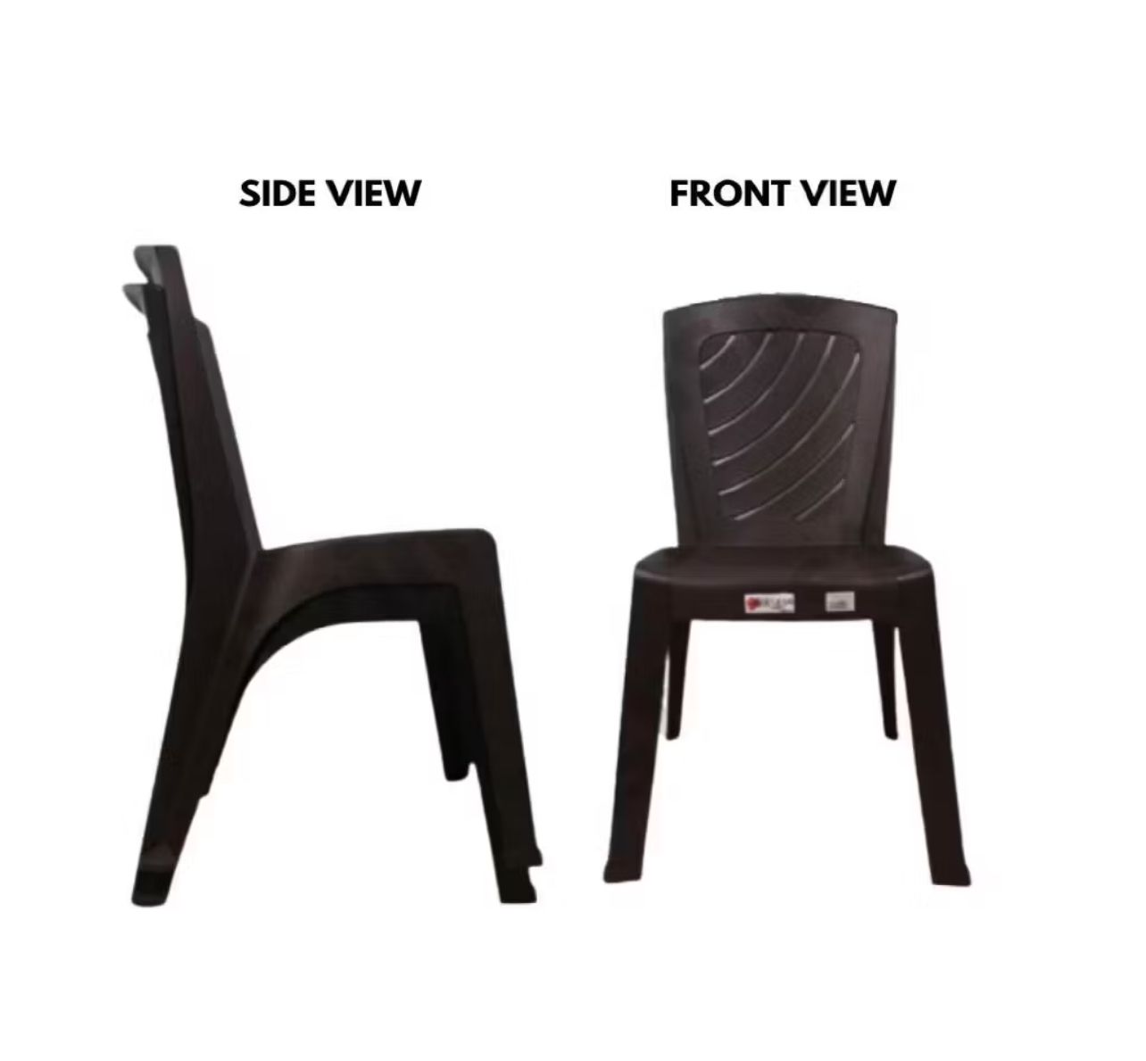 Plastic Chair Kerusi Plastik Hitam Solid Plastic Chair M178E Black Dining Chair Cafe Chair