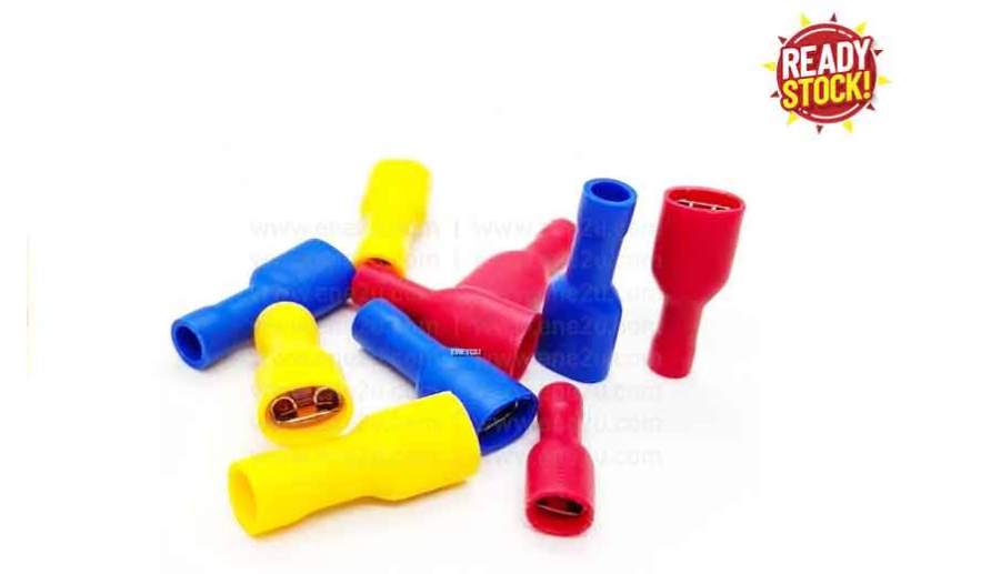 ATCA FDFD FULLY VINYL INSULATED DOUBLE CRIMP FEMALE CONNECTOR