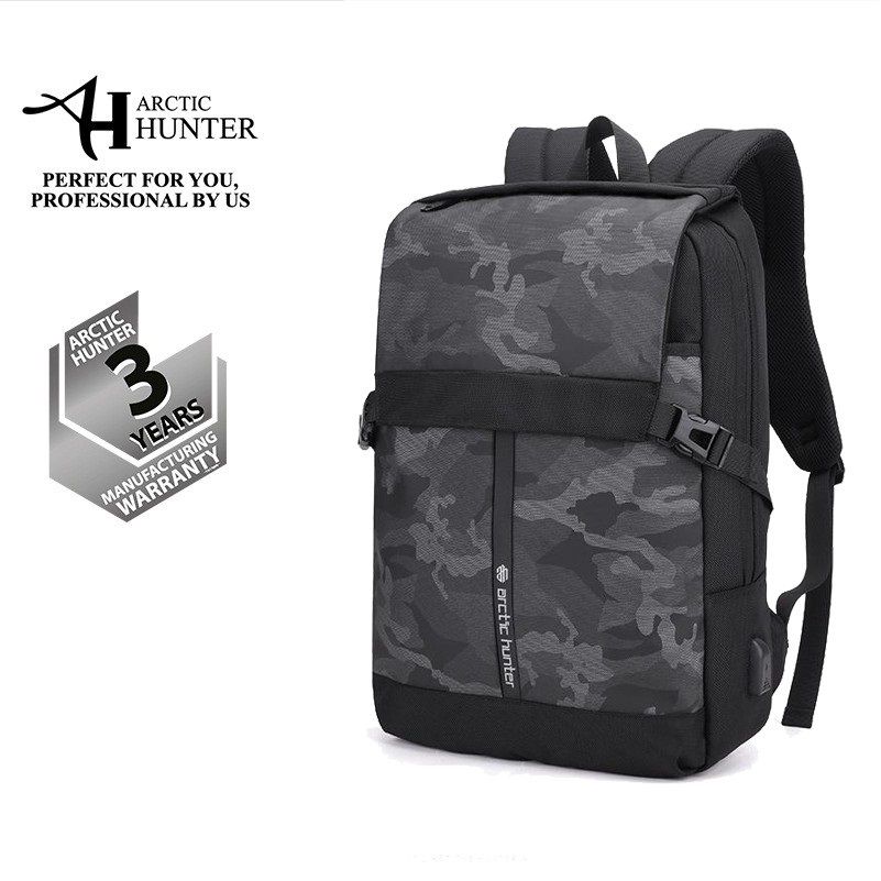 Arctic Hunter i-Army Multiple Compartment Slim Easy Carry Laptop Backpack (15.6")