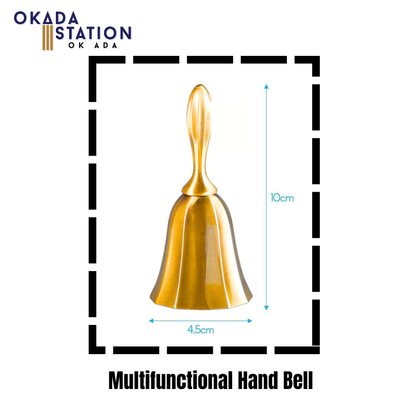 OKADA Multifunctional Hand Bell / Call Bell Musical Instrument/ for Home School /Church Restaurants