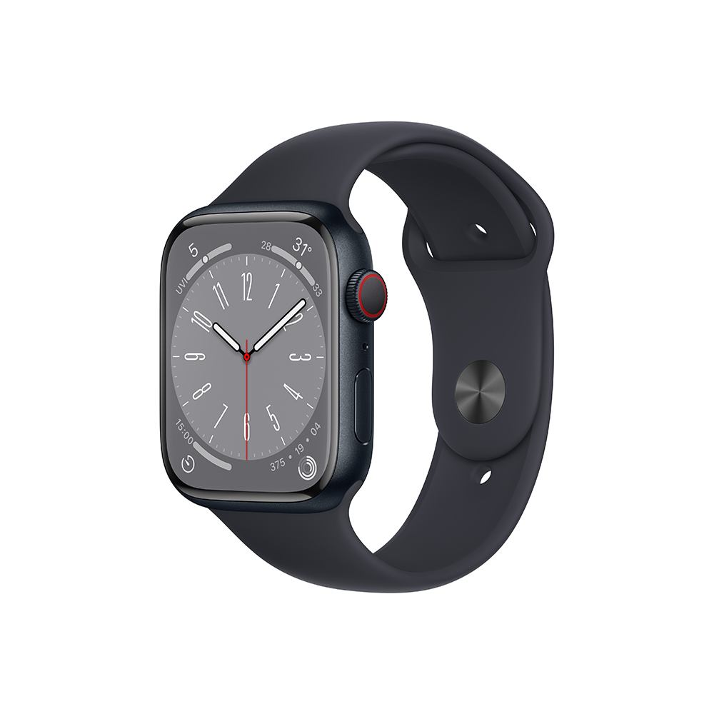 *Apple Watch Series 8 GPS 41mm Midnight Aluminium Case with Midnight Sport Band - Regular