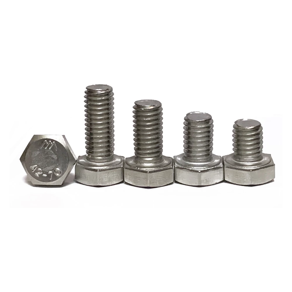 OEM M4 M5 M6 M8 Hex Bolt 304 Stainless Steel DIN933 Screw