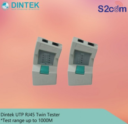 Dintek UTP RJ45 Twin Tester *Test Range Up To 1000M