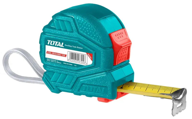 TOTAL - 3M X 16MM Steel Measuring Tape (Continuous Marking Blade)-(T-TMT34316) / Measuring tape / Measuring Ruler / Pull Ruler / Measuring Tool / Ruler