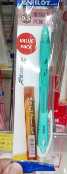 PILOT MECHANICAL PENCIL REXGRIP 0.5MM & 0.7MM C/W PENCIL LEAD