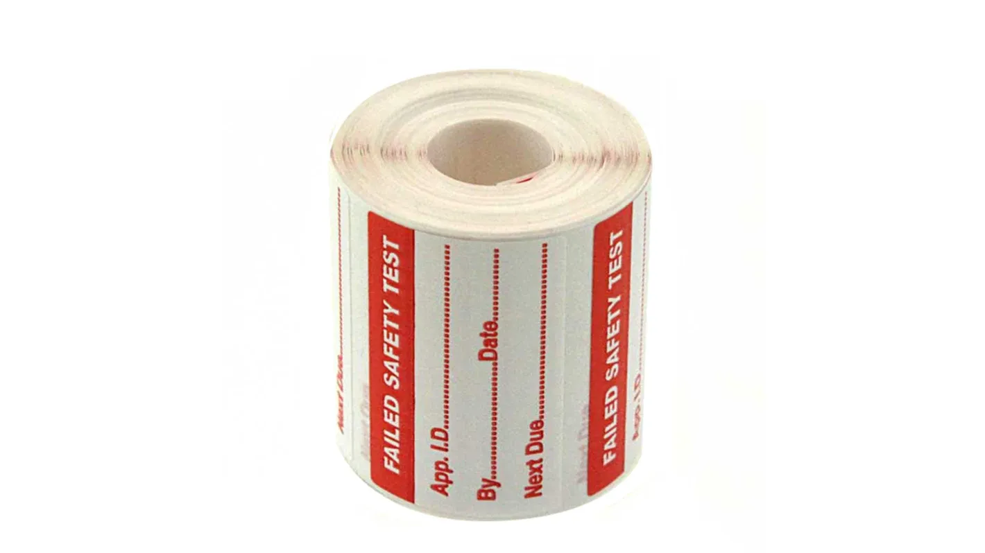 Fluke PATAC FAIL250 Fail250,fail250 Label