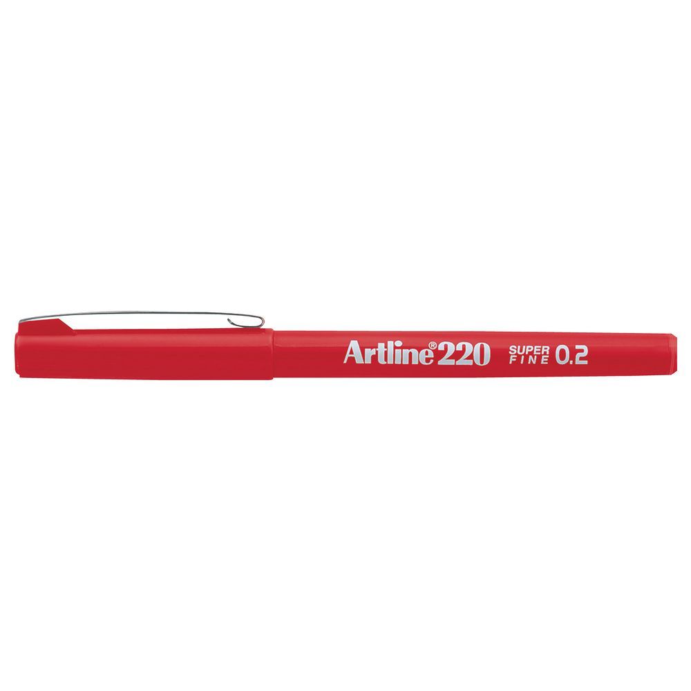 Artline Marker Fineliner 220 Super Fine Red 0.2mm