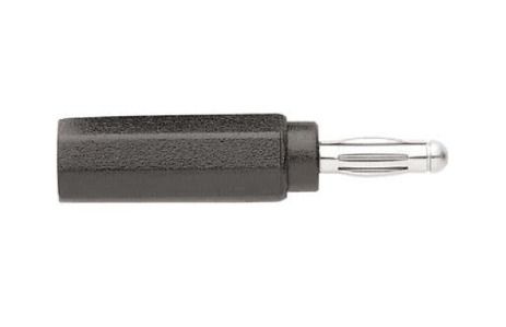 Fluke PJKPL 6728-0 4mm Safety Banana Jack To Banana Plug Adapter, Black