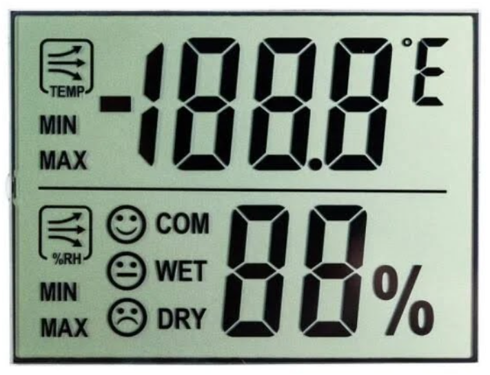 Thermometer LCD Vision For measuring store temperature and humidity