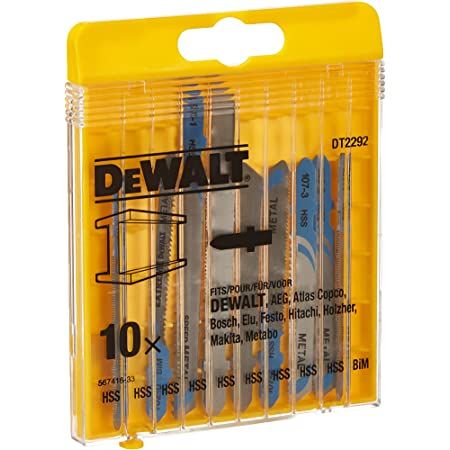 DeWALT *DeWALT DT2292-QZ 10 Piece Metal Cutting Jigsaw Blade Set