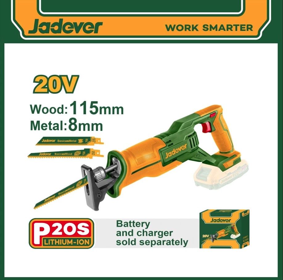 JADEVER CORDLESS RECIPROCATING SAW JDLR15115