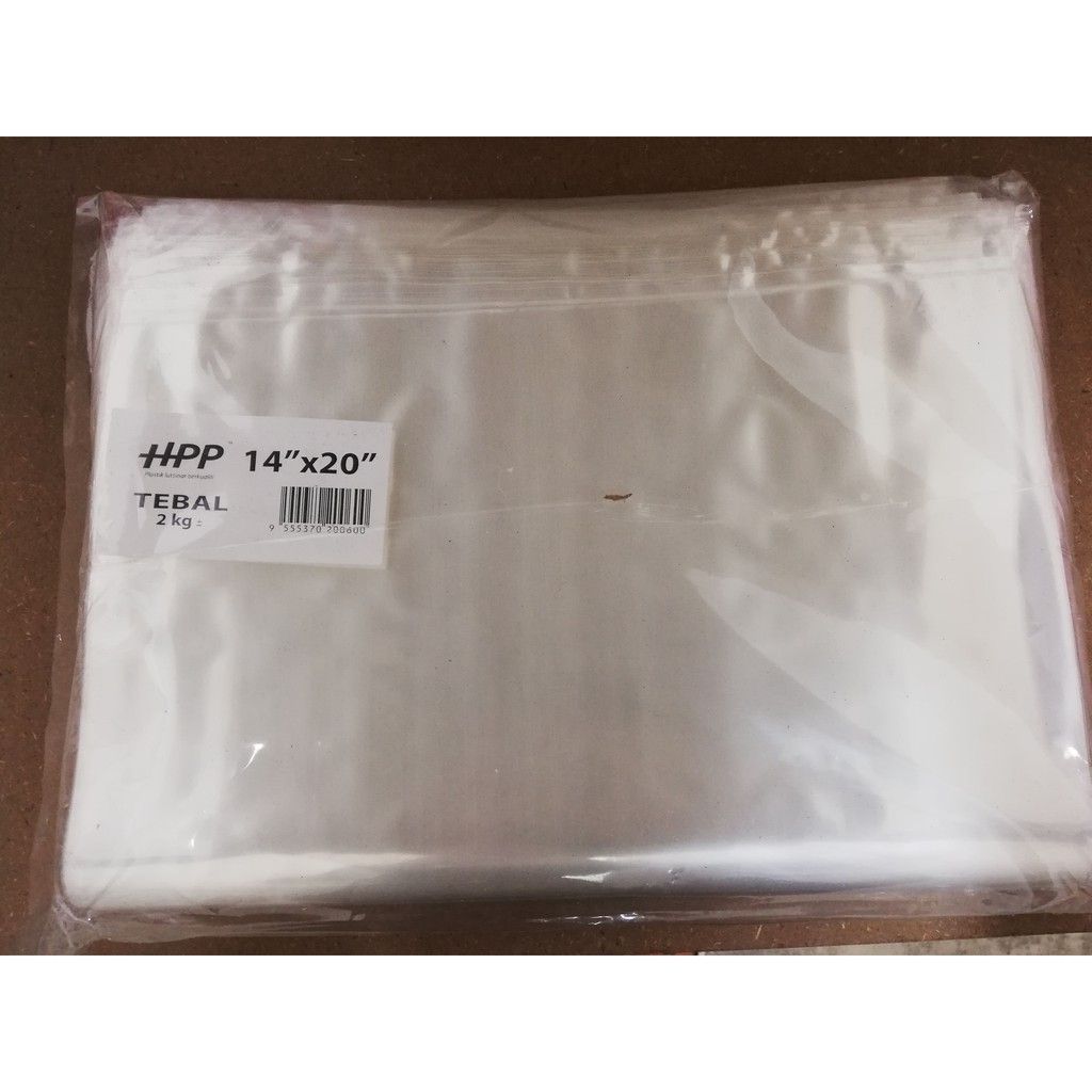 QS PP PLASTIC CLEAR BAG 14X20 (2KG)