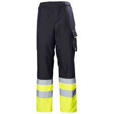 NORWAY HELLY HANSEN 71455 UC-ME Hi Vis Yellow/Ebony Winter Pants Class 1
