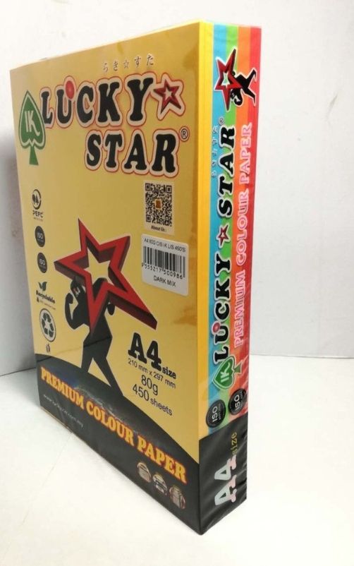 Lucky Star Kertas A4 Berwarna Campuran
