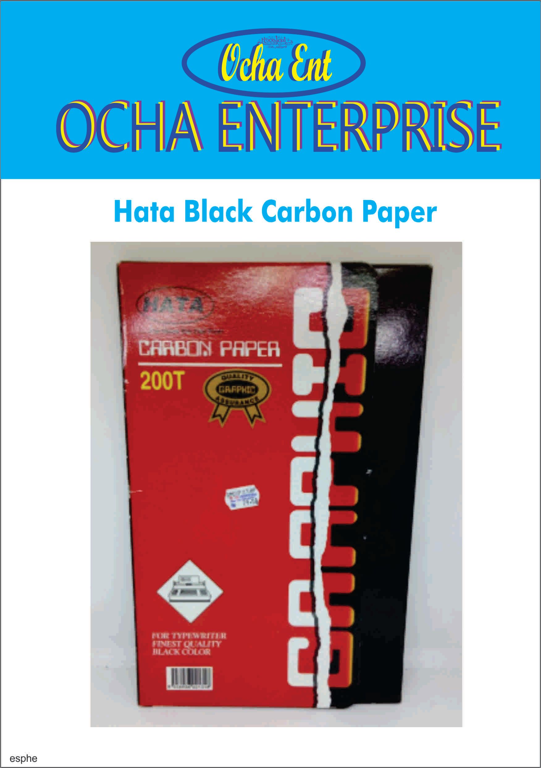 Hata Carbon Black A4 size