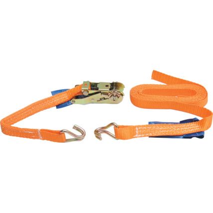 Matlock Webbing Ratchet Tie Down With S-Hooks