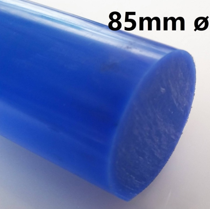 NYLON ROD BLUE COLOR 85MM DIAMETER