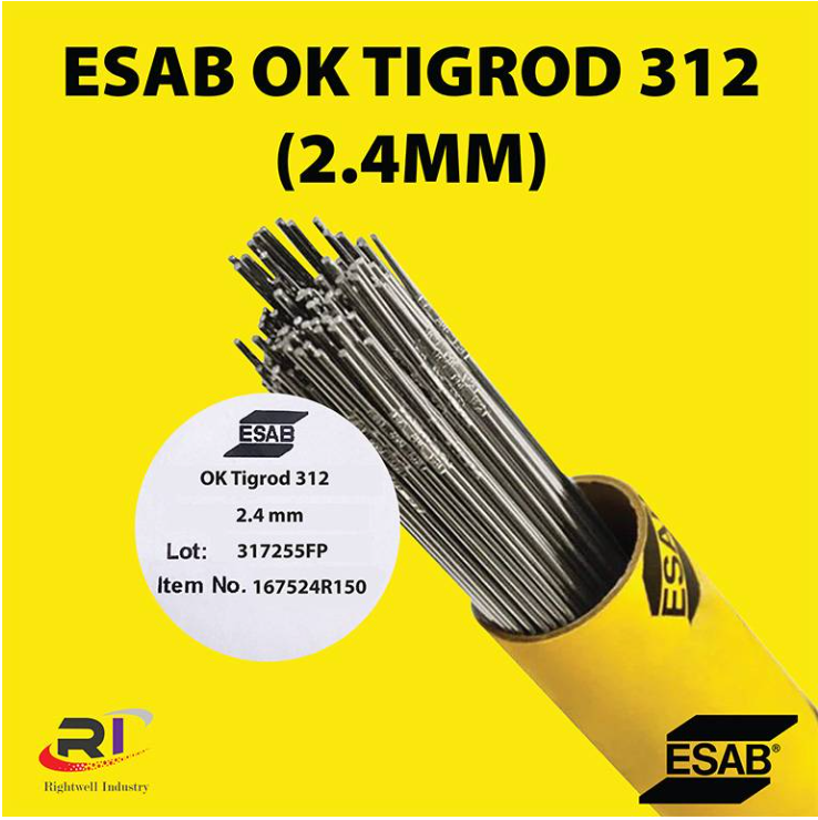 RIGHTWELL ESAB OK TIGROD 312 (AWS 5.9 ER312)