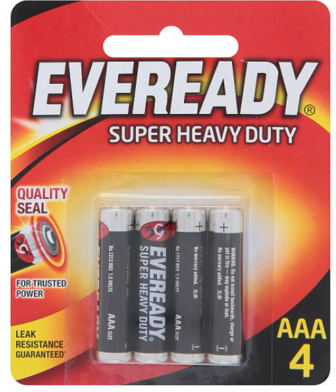 EVEREADY SHD 1212BP4 AAA 4PC