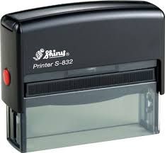 SHINY S-832 SELF-INKING PRINTER RUBBER STAMP WITH RUBBER (75mm x 15mm)