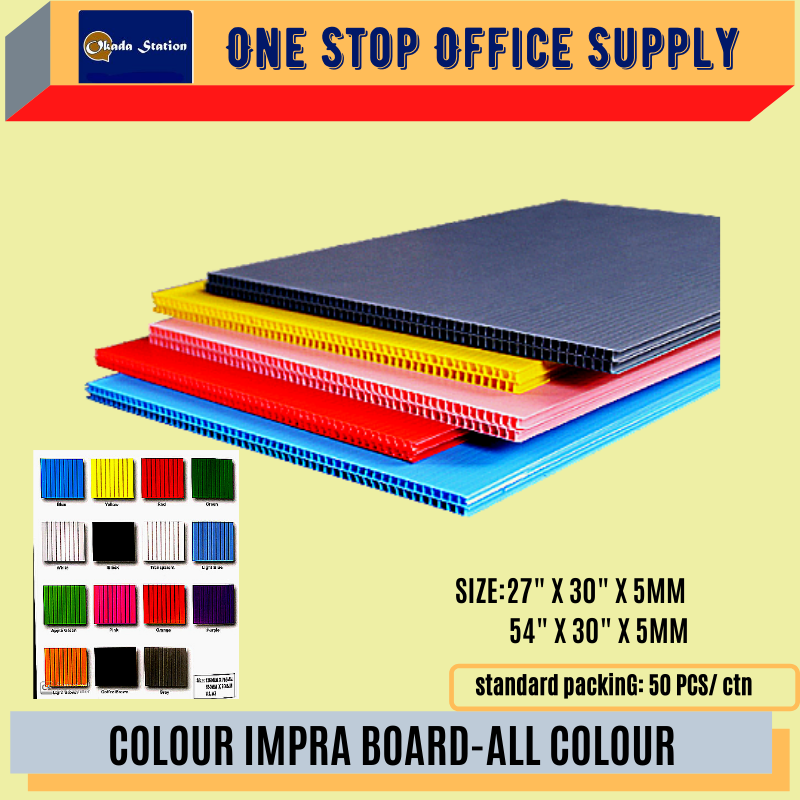 IMPRA COLOUR IMPRA BOARD -( ALL SIZE) (ALL COLOUR) /IMPRA /Impra Board /Colour /Polystyrene Board