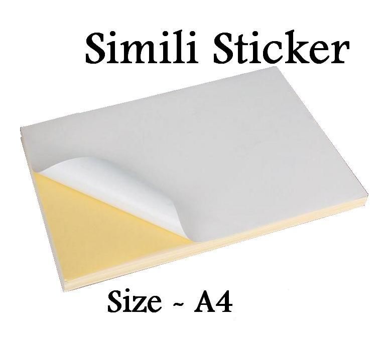Simili Paper Sticker A4 size 100sheet (Matt)/pack Ocha Simili Paper Sticker A4 size 100sheet (Matt)/pack - Free delivery semenanjung only