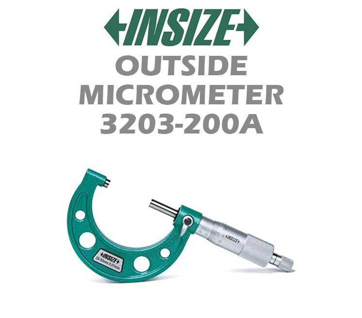 INSIZE OUTSIDE MICROMETER 3203-200A