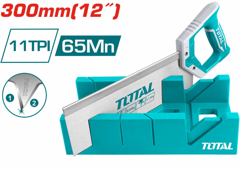 TOTAL MITRE BOX AND BACK SAW SET (12") THTK591262