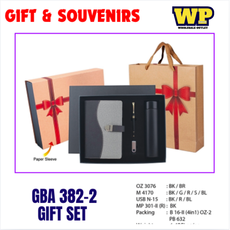 OK GIFT & SOUVENIRS: GIFT SET / GBA 382-2 / 1 COLOUR PRINTING / 1 SIDE / HADIAH