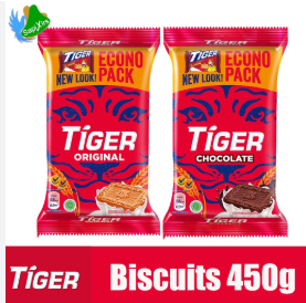 Tiger Energy Biscuits Series Original & Chocolate (450g) | Biskut Tiger Energy Berperisa Asli & Coklat