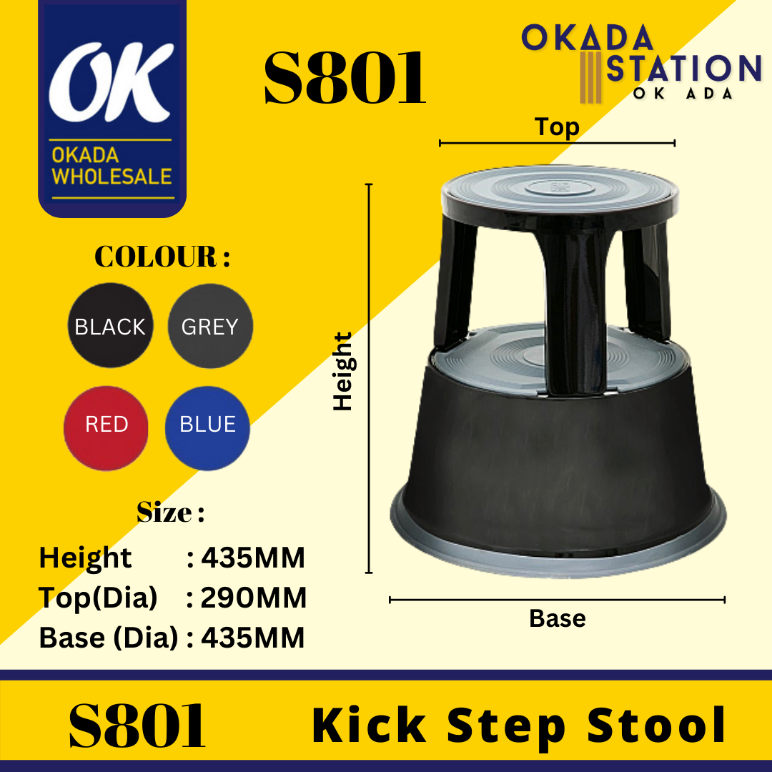 Kick Step Stool S801 Kick Step Stool / Kick Stool / Stool / Step Stool / Metal Kick Step Stool / Metal Stool