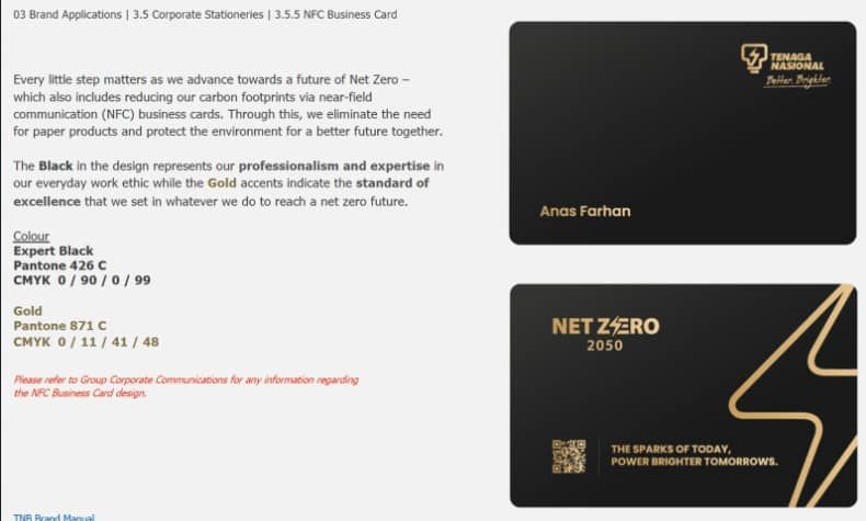 WOS TNB BUSINESS SMART CARD ( BLACK & GOLD )