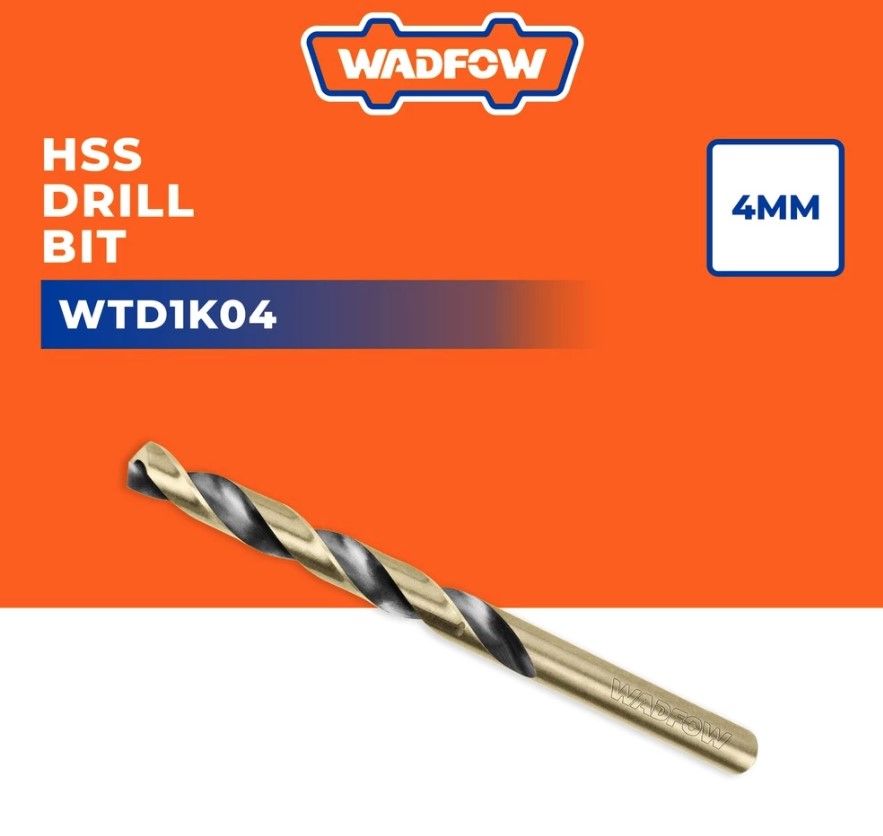 WADFOW HSS DRILL BIT DIAMETER (4MM) WTD1K04