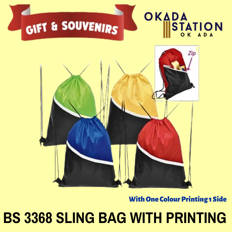OK GIFT & SOUVENIRS : BS 3368 SLING BAG + PRINTING LOGO