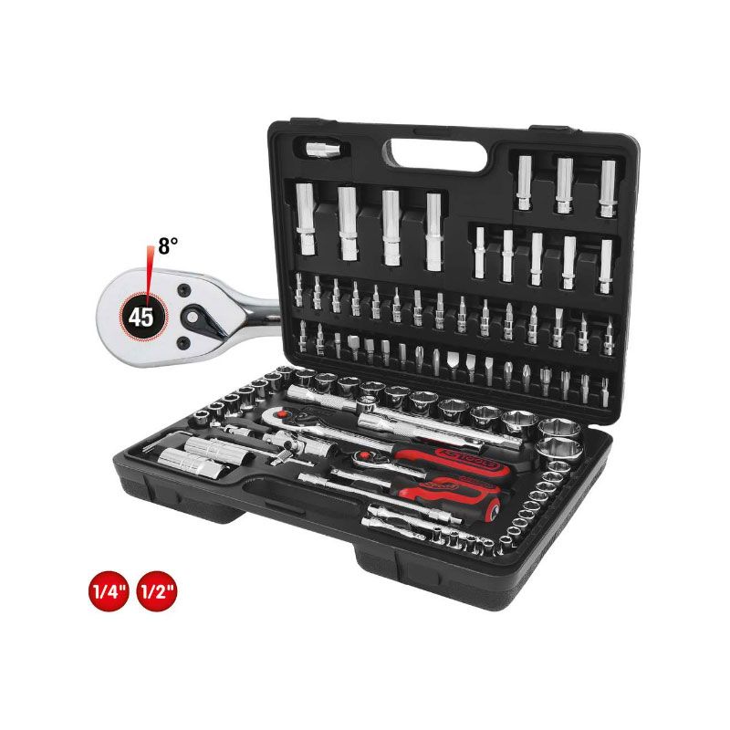 1/4" & 1/2" Socket wrench set