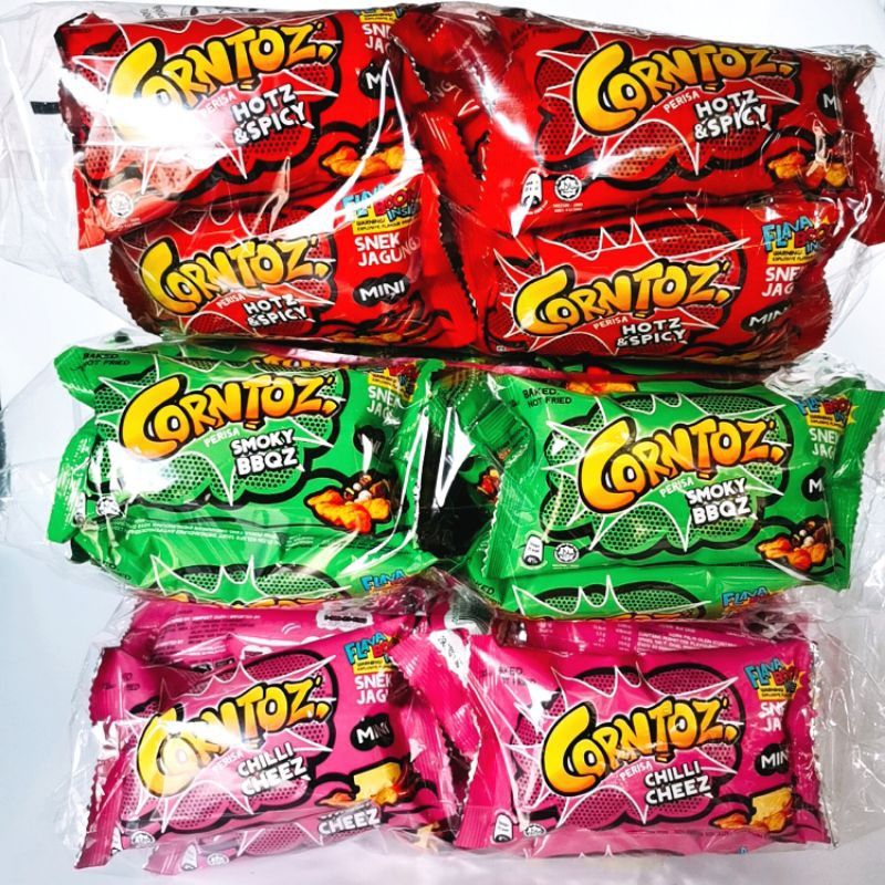 Corntoz Hotz & Spicy / Chilli Cheez / Smoky BBQz 1 x 30 x 15g