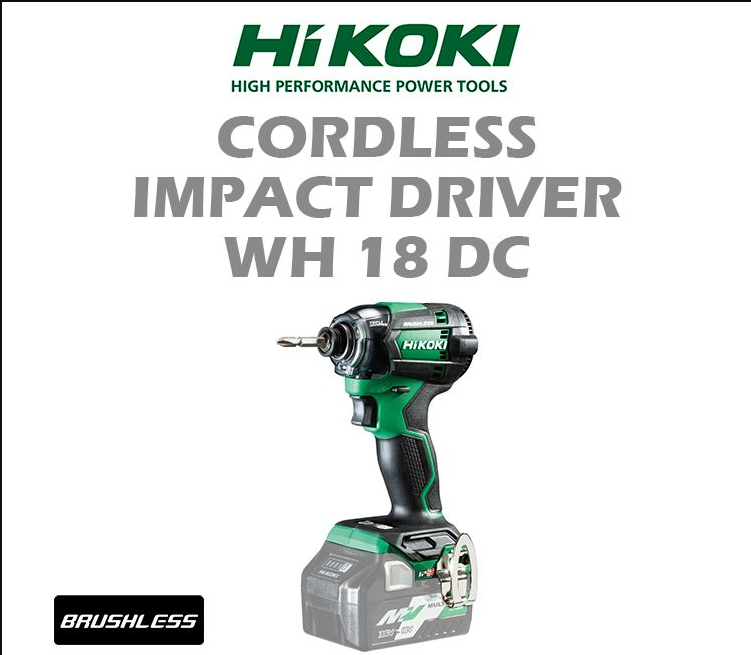 HIKOKI CORDLESS IMPACT DRIVER WH18DC