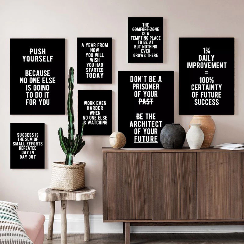 OEM Inspirational Quotes Poster Office Decoration 50cm x 70cm
