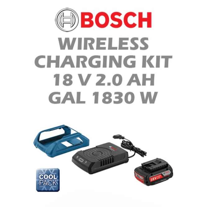 BOSCH WIRELESS CHARGING LITHIUM ION BATTERY SET GAL1830W