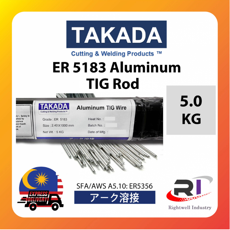 RIGHTWELL TAKADA ER5183 ALUMINUM TIG WELDING ROD (5KG)