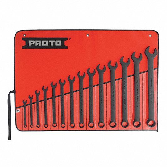 Proto *Proto® 14 Piece Black Oxide Combination ASD Wrench Set J1200FBASD