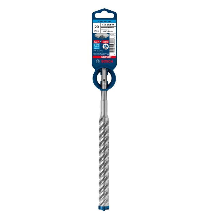 BOSCH EXPERT SDS PLUS-7X HAMMER DRILL BIT 20 X 200 X 250 MM (2608900142)
