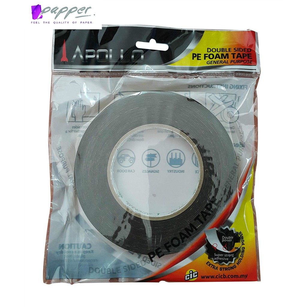 Apollo Double Sided Foam Tape 24mm X 9m