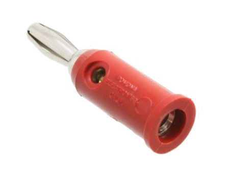 Fluke PJKPL 1325-2 Banana Plug, Solderless, 10 Pcs, Red