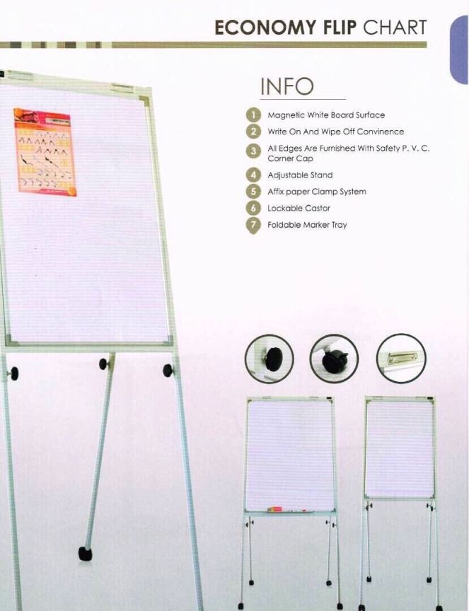 Economy Flip Chart Magnetic 3x4