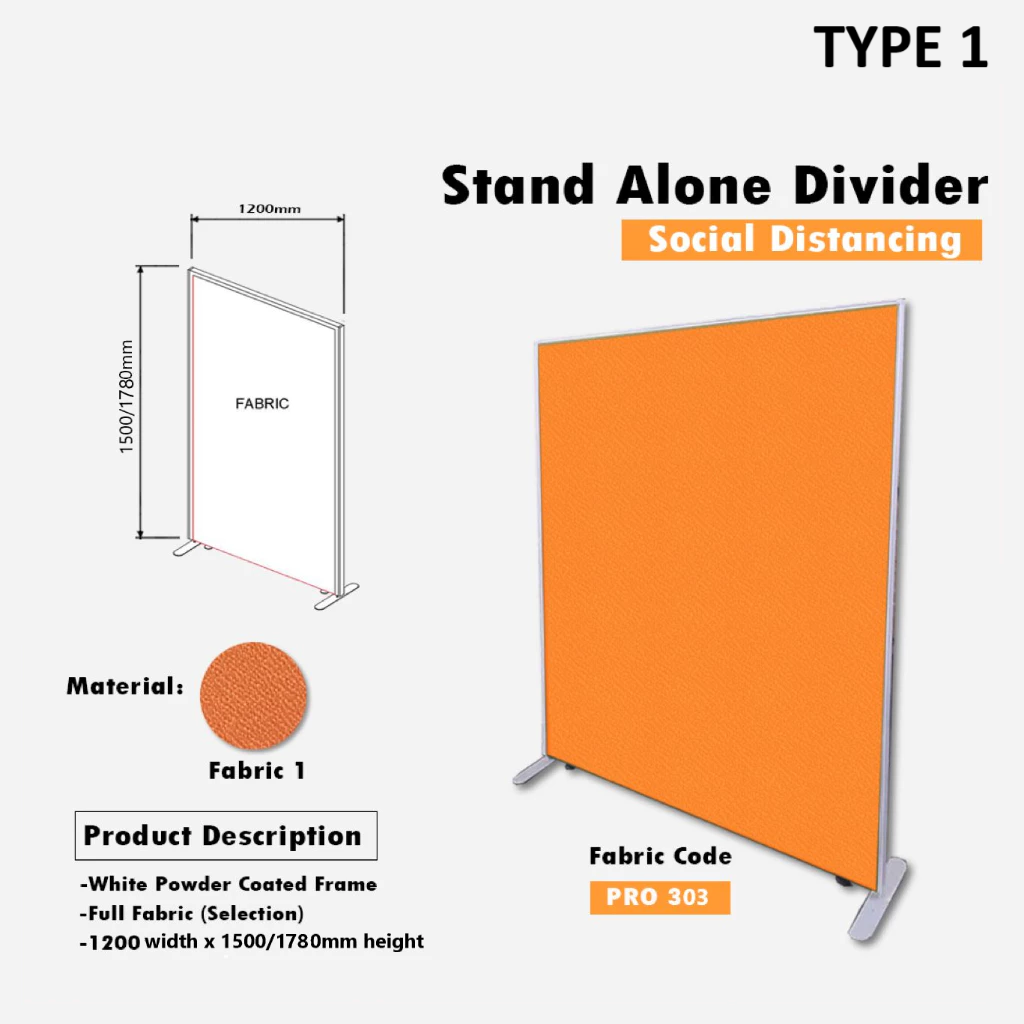 OEM Stand Alone Partition 178cm (Height) x 1200mm (Width)