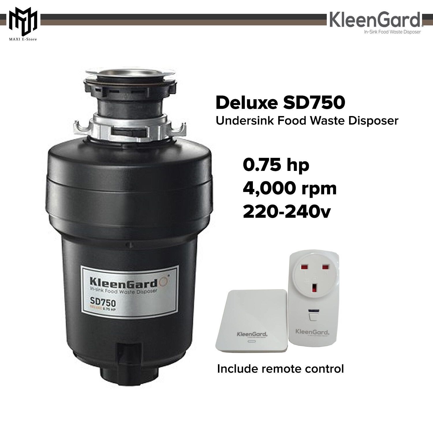 KleenGard *KleenGard SD 750 Food Waste Disposer SD-750/