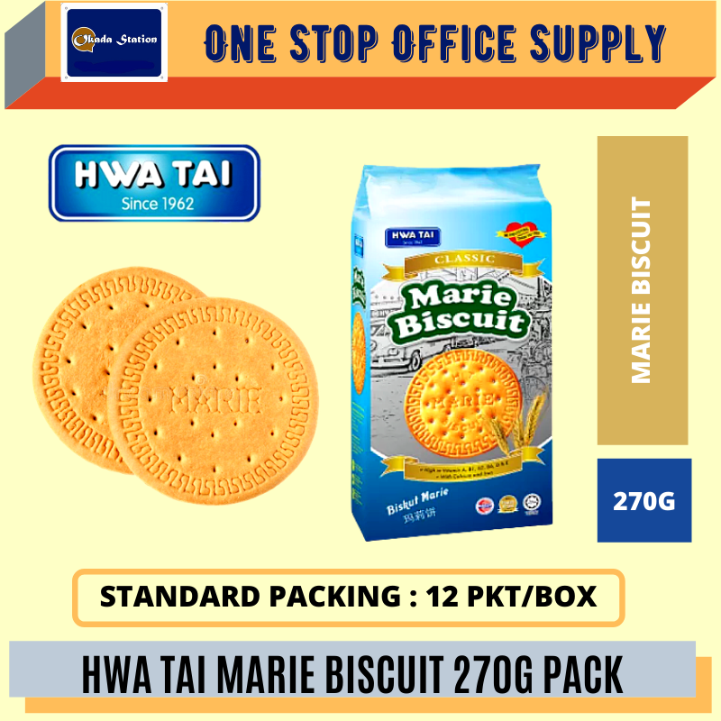 HWA TAI MARIE BISCUIT (270gms) /Hwa Tai /Biscuit /Marie Biscuit /270gms /Hwa Tai Marie Biscuit