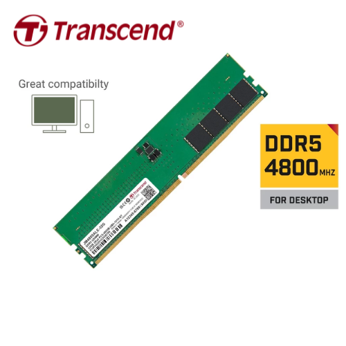 Transcend JetRam 16GB DDR5 4800MHz Desktop Memory RAM