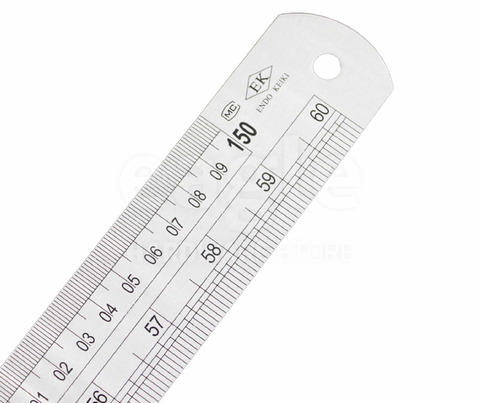 EK 24" 600MM STAINLESS STEEL RULER